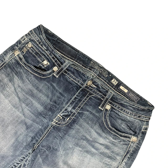 Miss me flared/bootcut womendesigner Y2K Jeans(w33)