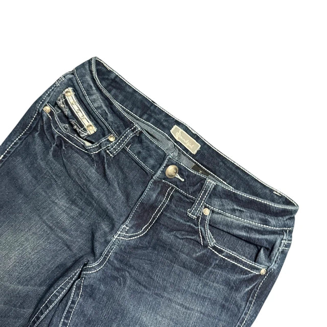 Miss me Style low waist flared/bootcut low waist women designer Jeans(w28)