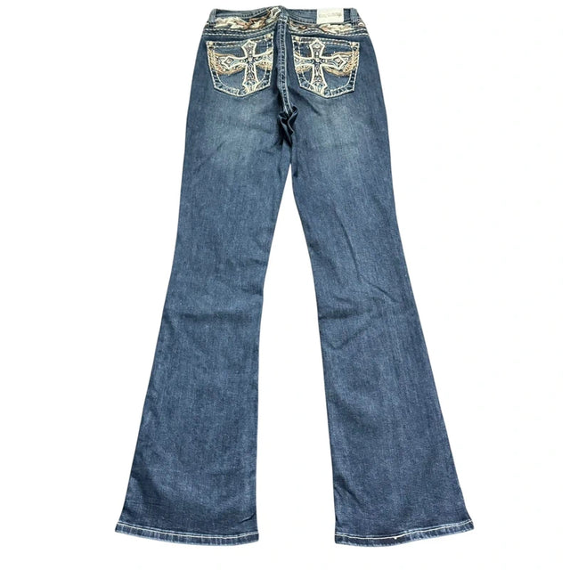 Miss me Style low waist flared/bootcut low waist women designer Jeans(w27)