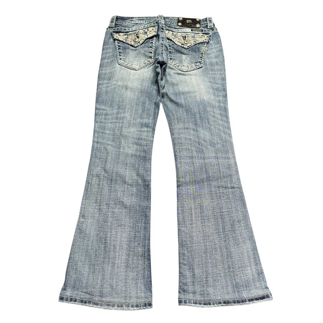 Miss me flared/bootcut low waist women designer Jeans (w27)