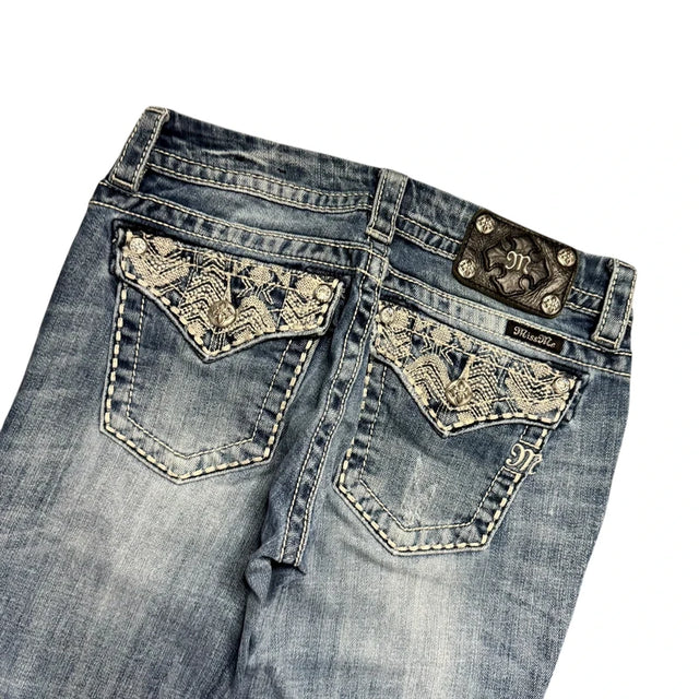 Miss me flared/bootcut low waist women designer Jeans (w27)