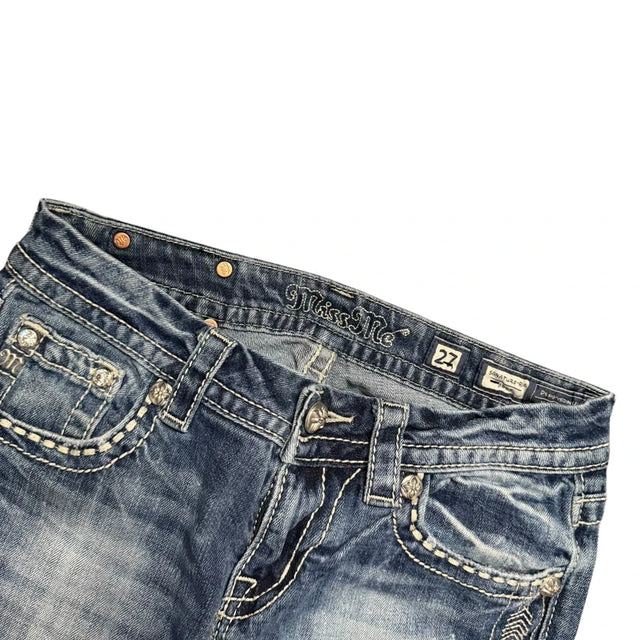 Miss me flared/bootcut low waist women designer Jeans (w27)