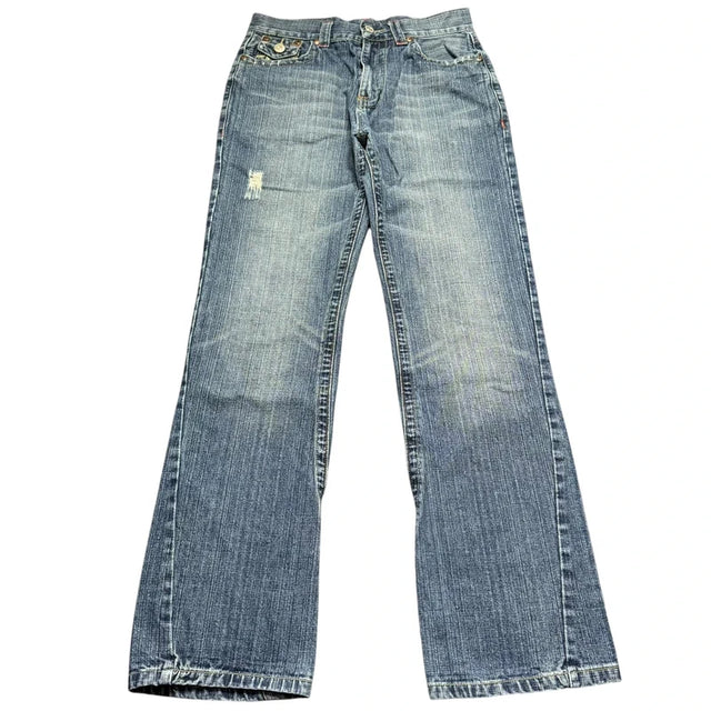 True Religion baggy/straight leg unisex designer Jeans(w30)