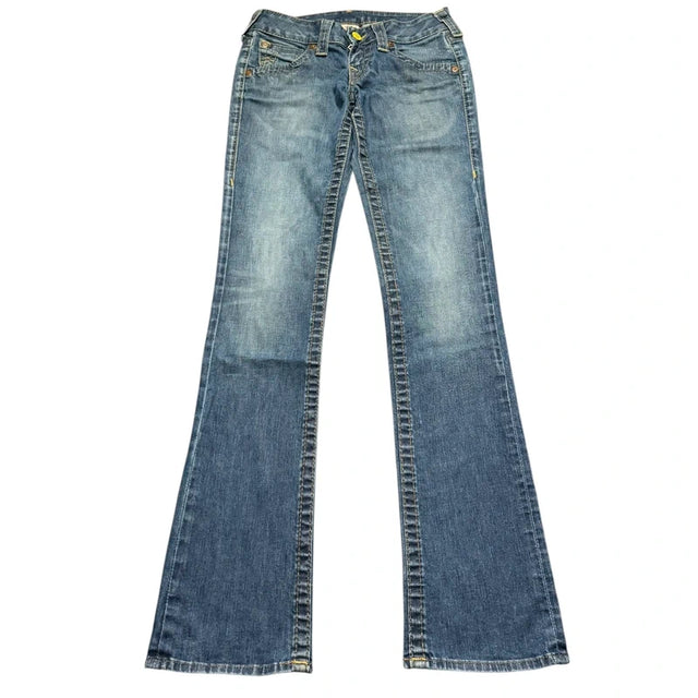 True Religion straight leg low waist women designer Jeans(w26)