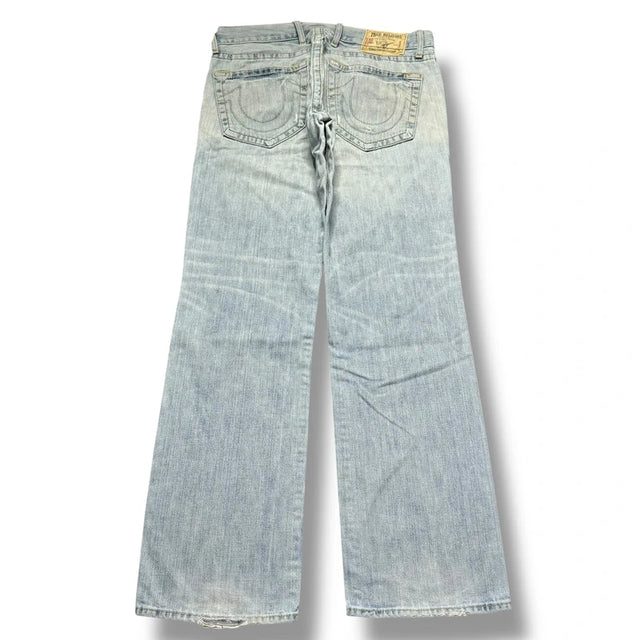 True Religion baggy/straight leg unisex designer Jeans(w36)