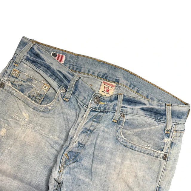 True Religion baggy/straight leg unisex designer Jeans(w36)