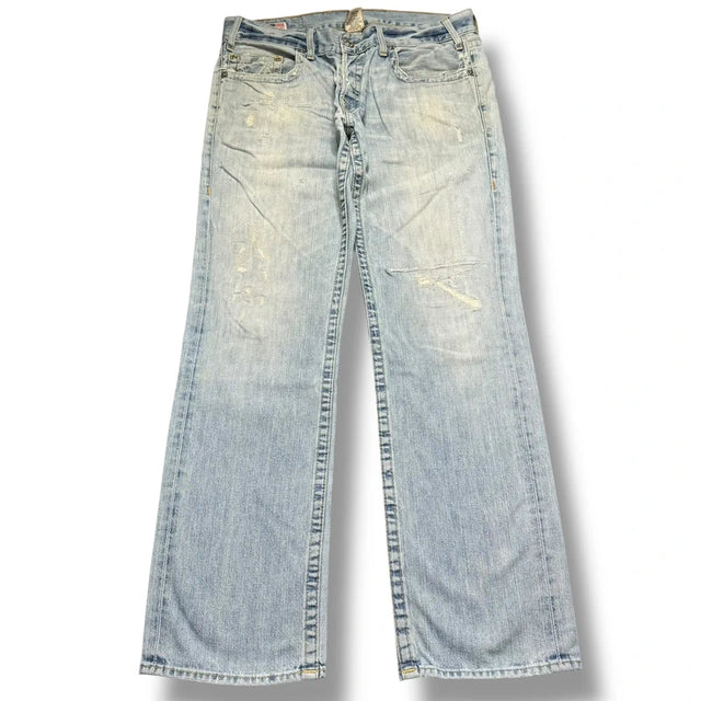 True Religion baggy/straight leg unisex designer Jeans(w36)