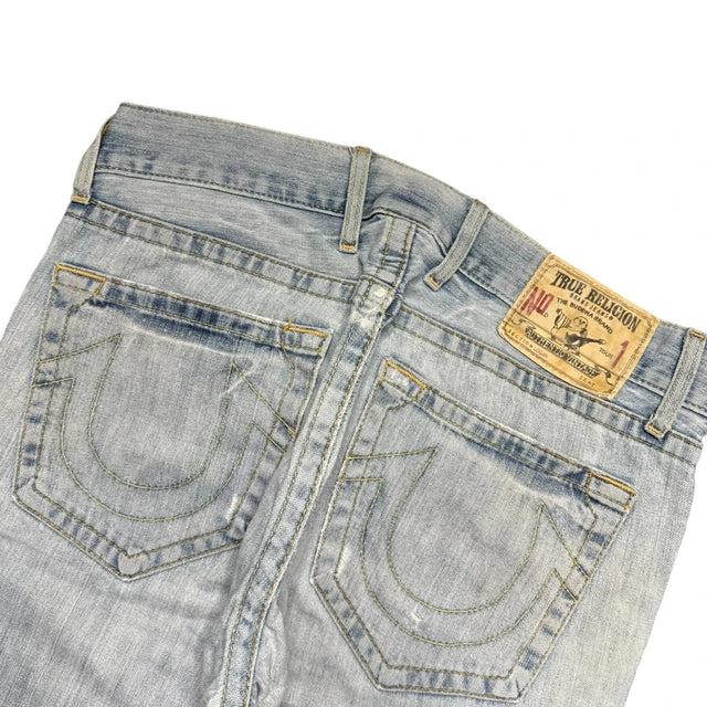 True Religion baggy/straight leg unisex designer Jeans(w36)