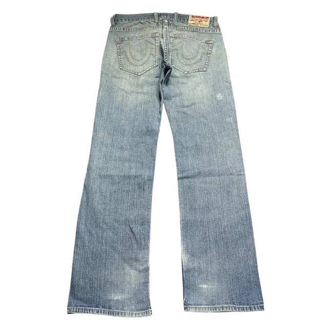 True Religion straight leg unisex designer Jeans(w31)