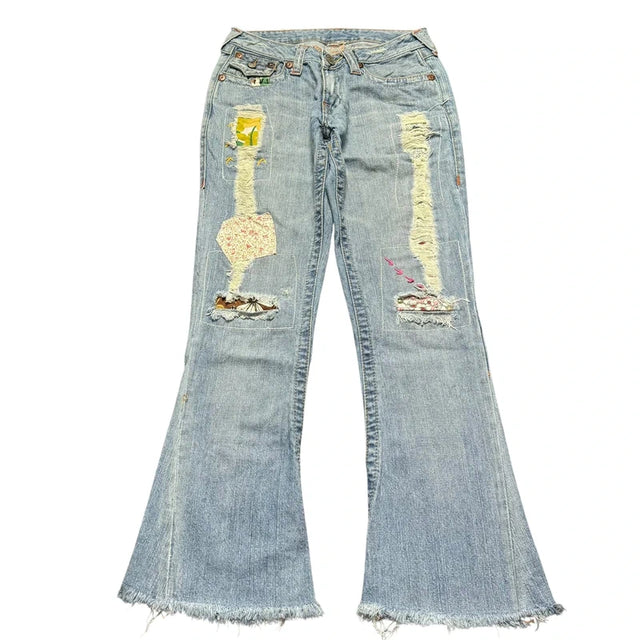 True Religion flared/bootcut low waist women designer Jeans(w26)