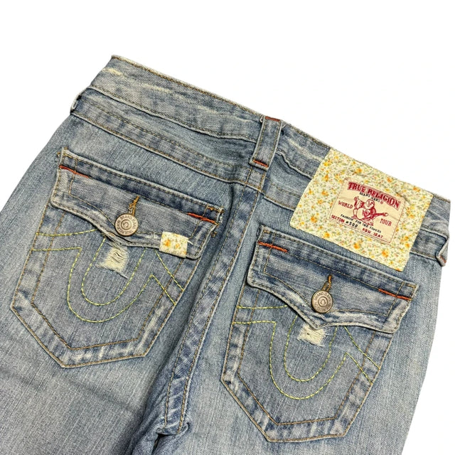 True Religion flared/bootcut low waist women designer Jeans(w26)