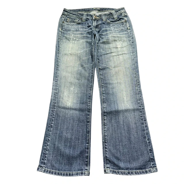 Miss me straight leg low waist women designer Jeans(w27)