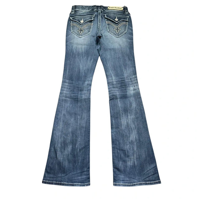 Rock Revival flared/bootcut low waist women designer Jeans(w28)