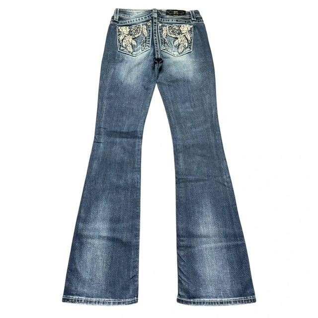 Miss me flared/bootcut low waist women designer Jeans(w27)