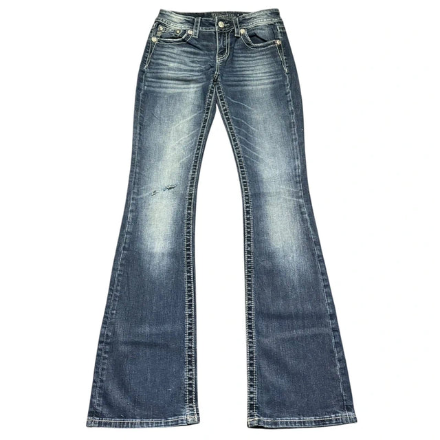 Miss me flared/bootcut low waist women designer Jeans(w27)