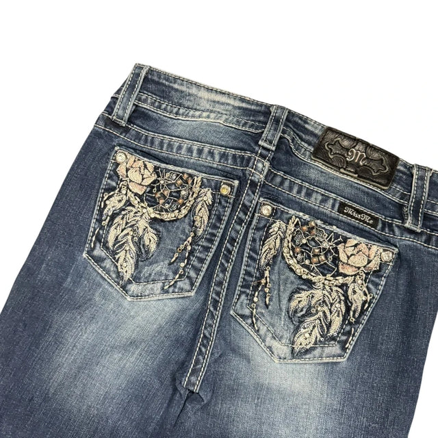 Miss me flared/bootcut low waist women designer Jeans(w27)