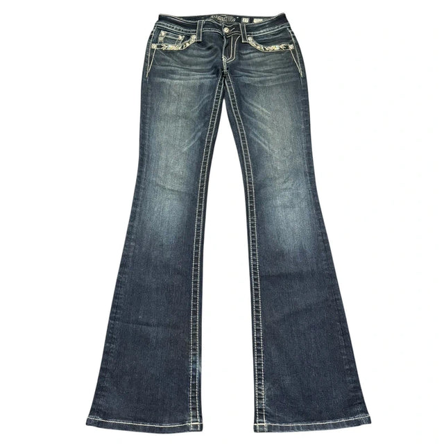 Miss me flared/bootcut low waist women designer Jeans(w27)