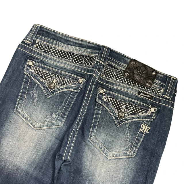 Miss me flared/bootcut women designer jeans(w30)