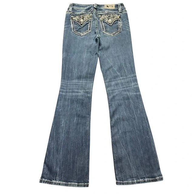 Miss me flared/bootcut low waist women designer Jeans(w28)