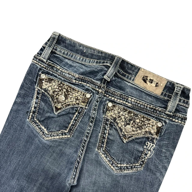 Miss me flared/bootcut low waist women designer Jeans(w28)