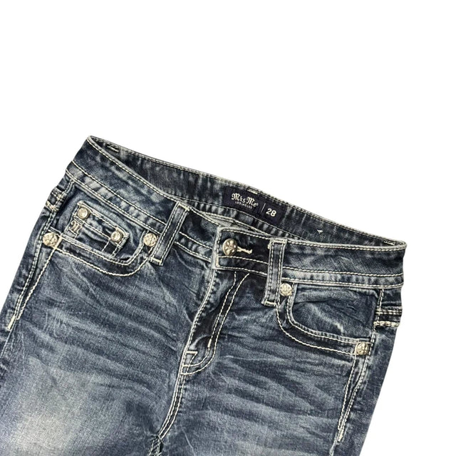 Miss me flared/bootcut low waist women designer Jeans(w28)