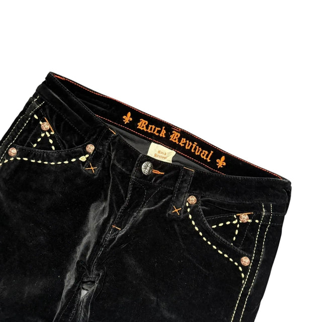 Rock Revival flared/bootcut low waist women designer Jeans(w28)