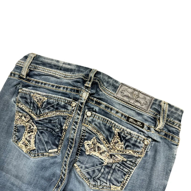 Miss me women designer Y2K skinny Jeans(w28)