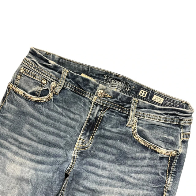 Miss me women designer Y2K skinny Jeans(w28)