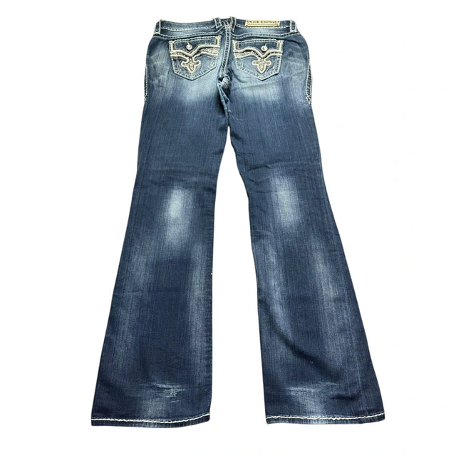 Rock Revival bootcut women designer Y2K jeans (w29)