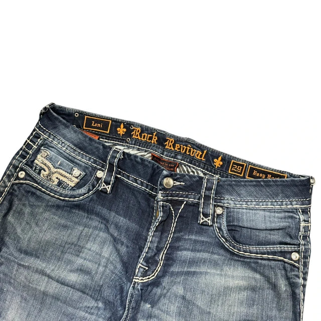 Rock Revival bootcut women designer Y2K jeans (w29)