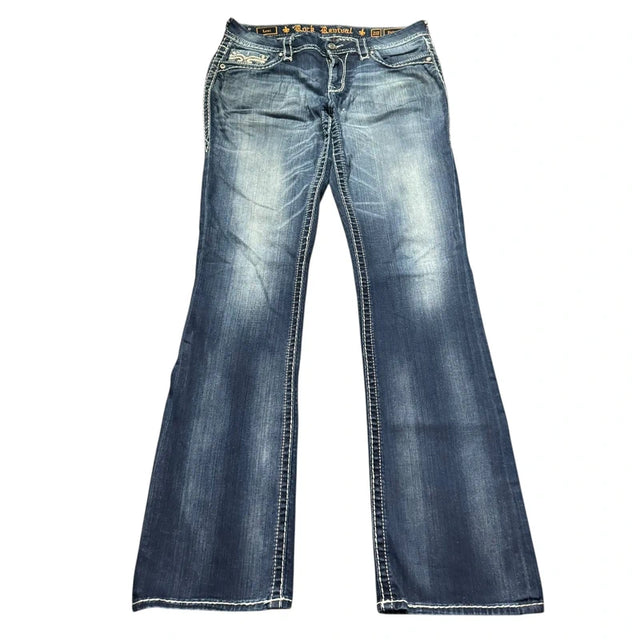 Rock Revival bootcut women designer Y2K jeans (w29)