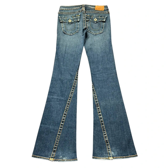 True Religion flared/bootcut low waist Women Designer jeans(w28)