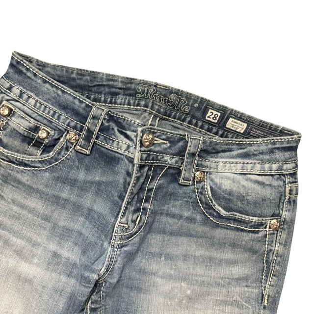 Miss me flared/bootcut low waist Women Designer jeans(w28)