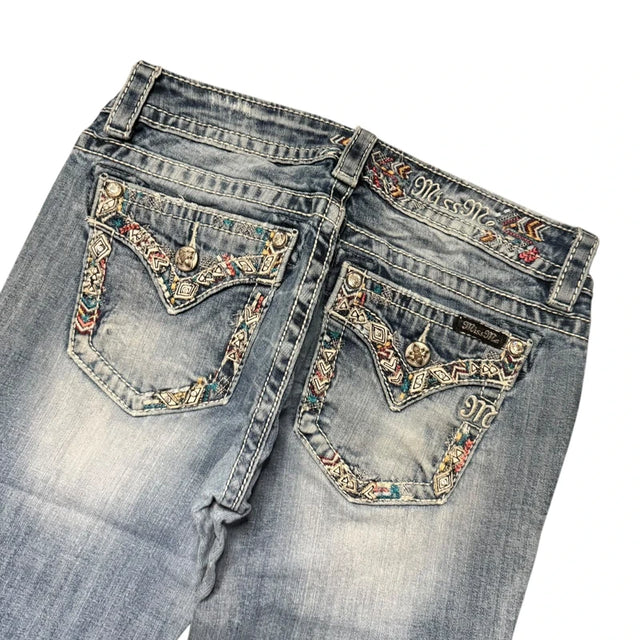 Miss me flared/bootcut low waist Women Designer jeans(w28)