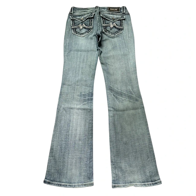 Miss me flared/bootcut low waist Women Designer jeans(w29)