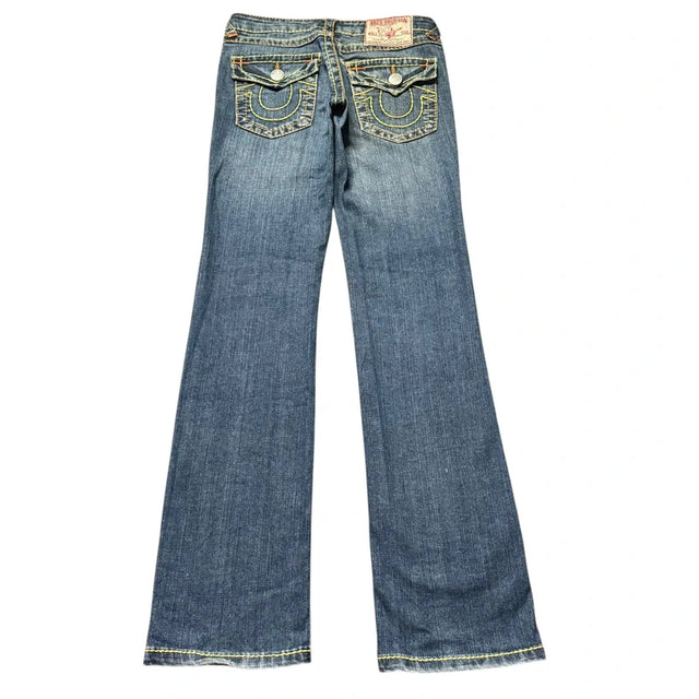 True Religion straight leg low waist Women Designer jeans(w27)