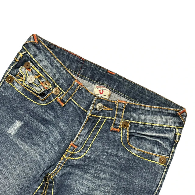 True Religion straight leg low waist Women Designer jeans(w27)
