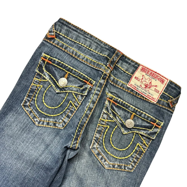 True Religion straight leg low waist Women Designer jeans(w27)