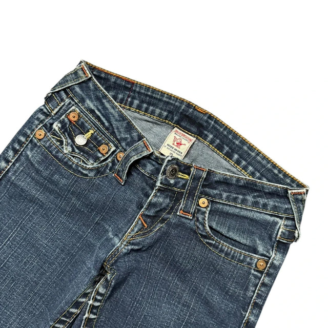 True Religion straight leg low waist Women Designer jeans(w25)