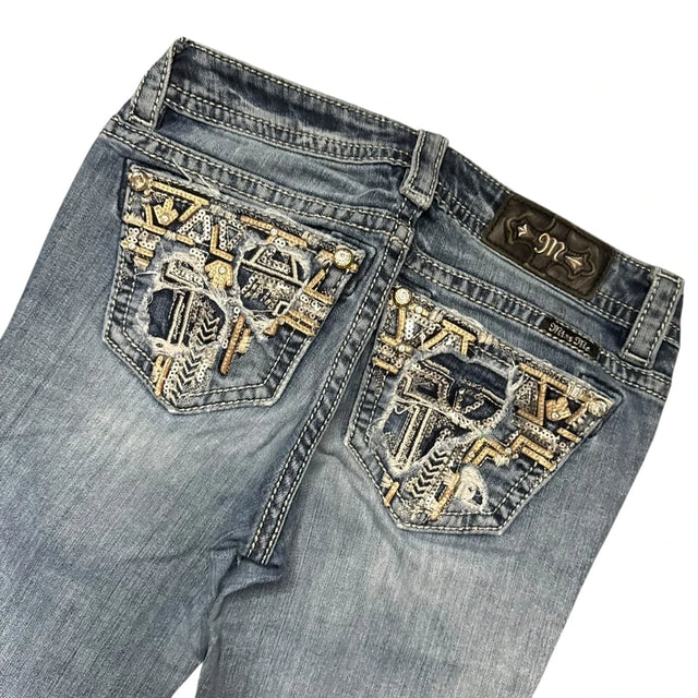 Miss me flared/bootcut low waist Women Designer jeans(w26)