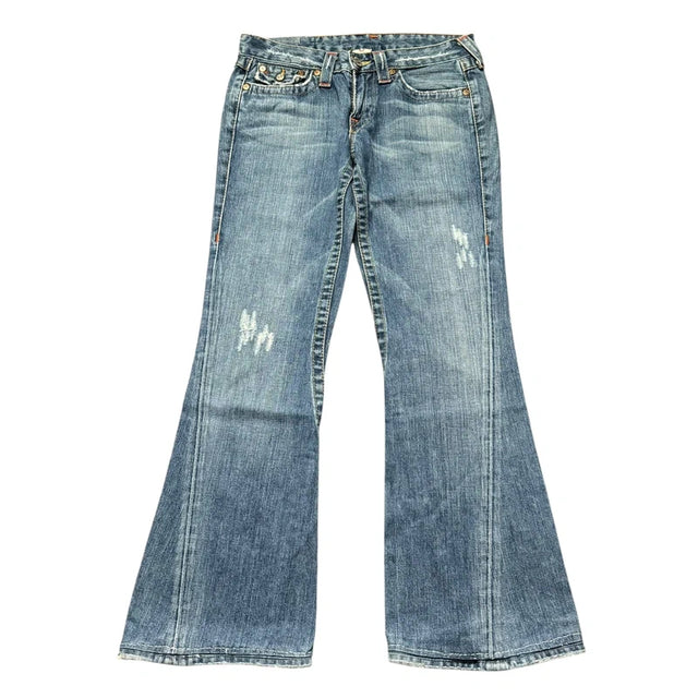 True Religion flared/bootcut low waist Women Designer jeans(w28)