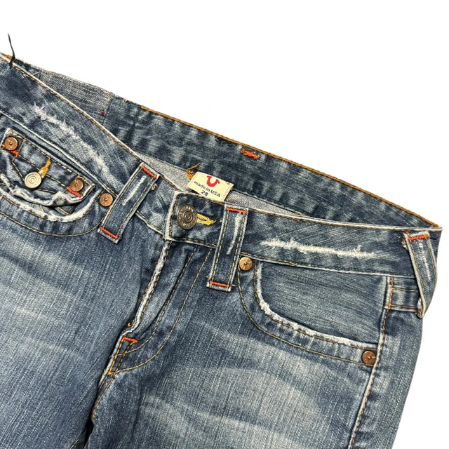 True Religion flared/bootcut low waist Women Designer jeans(w28)