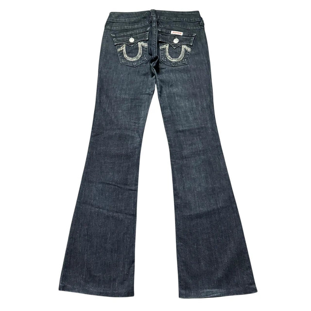True Religion flared/bootcut low waist Women Designer jeans(w27)