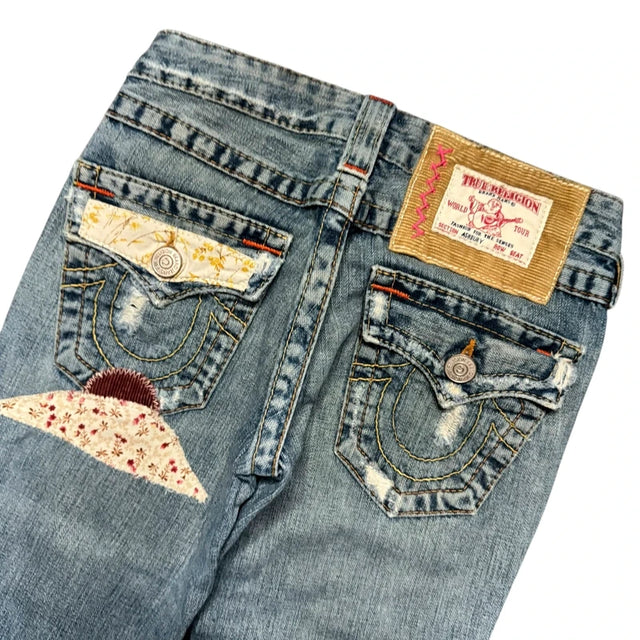 True Religion flared/bootcut low waist Women Designer jeans(w24)