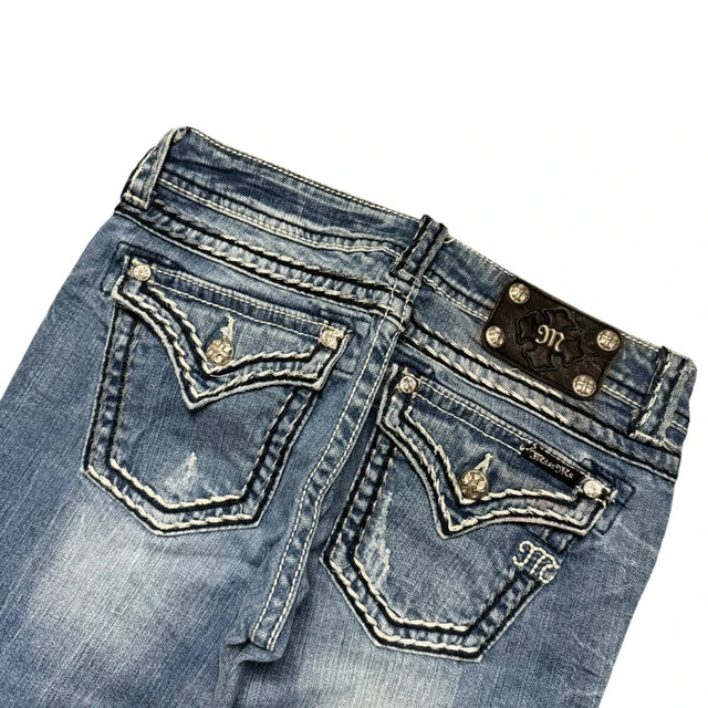 Miss me flared/bootcut low waist Women Designer jeans(w27)