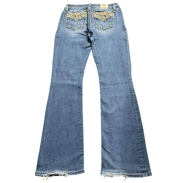 Miss me flared/bootcut low waist women designer jeans (w28)