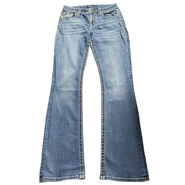 Miss me flared/bootcut low waist women designer jeans (w28)
