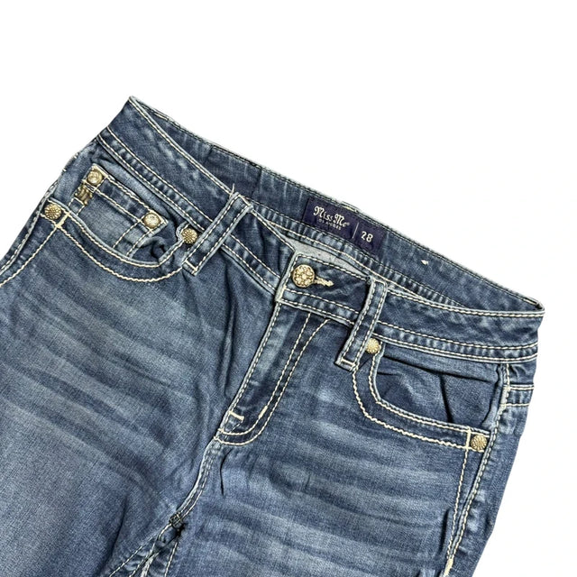 Miss me flared/bootcut low waist women designer jeans (w28)