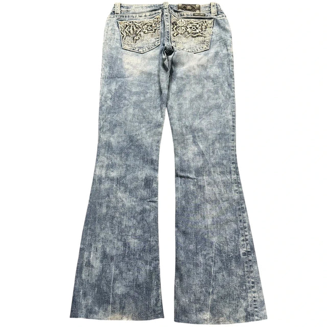 Miss me flared/bootcut low waist women designer Jeans(w28)