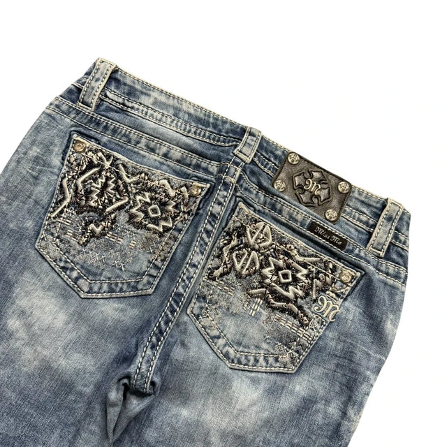 Miss me flared/bootcut low waist women designer Jeans(w28)
